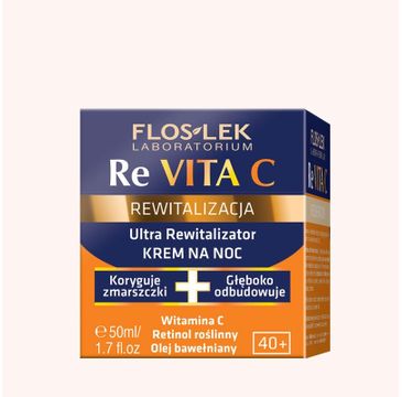 Floslek ReVita C Ultra Regenerator krem do twarzy 45+ regeneracyjny na noc 50 ml