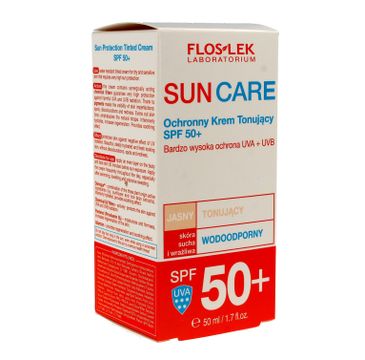 Floslek Sun Care Krem ochronny tonujący SPF 50+ - cera sucha i wrażliwa 50 ml