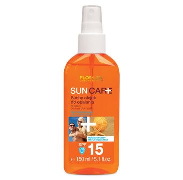Floslek Sun Care suchy olejek do opalania SPF 15 średnia ochrona 150 ml