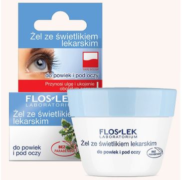 Floslek żel do powiek ze świetlikiem słoik 10 g