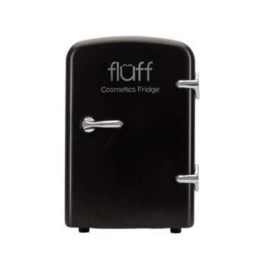 Fluff Cosmetics Fridge lodówka kosmetyczna ze srebrnym logo Czarna Matowa