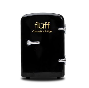 Fluff Cosmetics Fridge lodówka kosmetyczna ze złotym logo Czarna