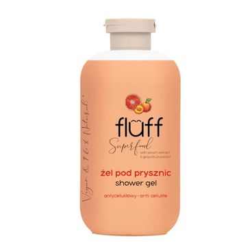 Fluff Shower Gel antycellulitowy żel pod prysznic Brzoskwinia i Grejpfrut (500 ml)