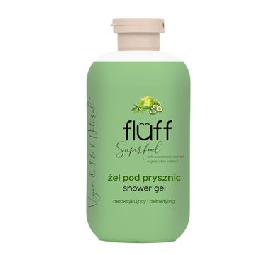 Fluff Shower Gel detoksykujący żel pod prysznic Ogórek i Zielona Herbata (500 ml)