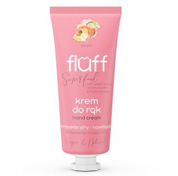 Fluff – Superfood Hand Cream antybakteryjny krem do rąk Brzoskwinia (50 ml)