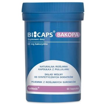 Formeds Bicaps Bacopa bakozydy 60mg suplement diety 60 kapsułek