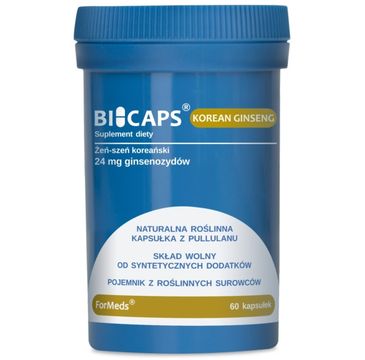 Formeds Bicaps Korean Ginseng żeń-szeń koreański suplement diety 60 kapsułek