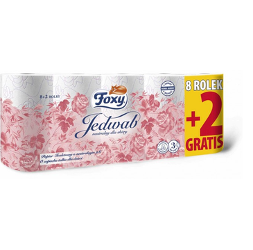 Foxy Jedwab papier toaletowy 8+2 rolki (1 op.)