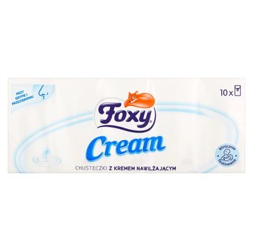 Foxy Chusteczki higieniczne Cream z kremem nawilżającym (10 szt.)