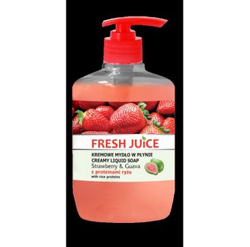 Fresh Juice kremowe mydło w płynie Strawberry & Guava z proteinami ryżu 460 ml