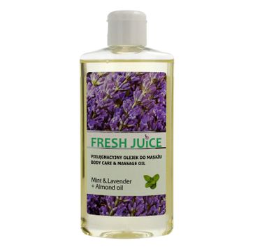 Fresh Juice pielęgnacyjny olejek do masażu Mint & Lavender+  Almond Oil 150 ml