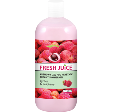 Fresh Juice żel pod prysznic kremowy liczi i malina (500 ml)