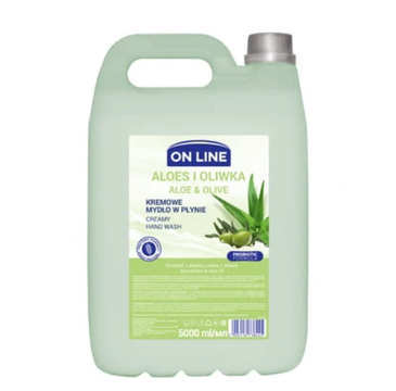 On Line Mydło kremowe Aloes Oliwka zapas (5 L)