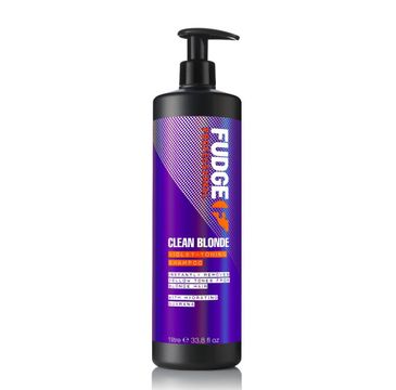 Fudge Clean Blonde Violet-Toning Shampoo tonujący szampon do włosów blond 1000ml