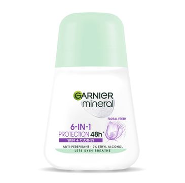 Garnier Mineral 6-in-1 Protection Floral Fresh antyperspirant w kulce (50 ml)