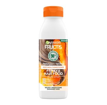 Garnier Fructis Papaja Hair Food regenerująca odżywka do włosów zniszczonych (350 ml)