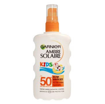 Garnier – Ambre Solaire Kids SPF50 spray ochronny dla dzieci (200 ml)