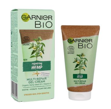 Garnier Bio Multi-naprawczy Krem-żel do twarzy na dzien i noc Reparing Hemp (50 ml)