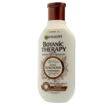 Garnier Botanic Therapy Mleko Kokosowe & Makadamia szampon do włosów suchych i bez sprężystości (250 ml)