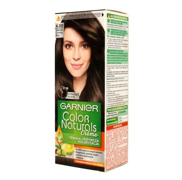 Garnier Color Naturals Creme farba do włosów nr 4.00 Głęboki Ciemny Brąz