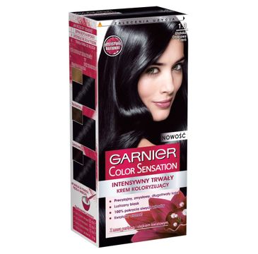 Garnier Color Sensation farba do włosów nr 1.0 Głęboka Onyksowa Czerń