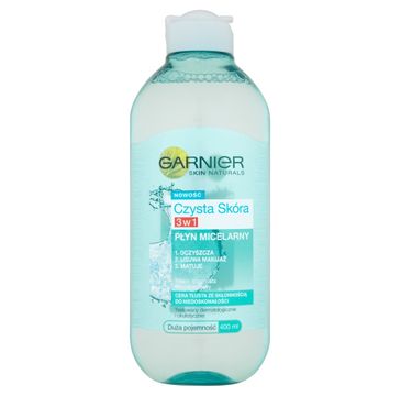 Garnier Czysta Skóra 3w1 płyn micelarny do twarzy (400 ml)