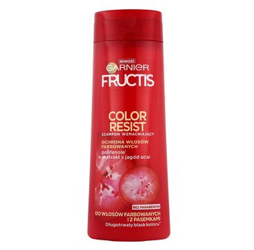 Garnier Fructis Color Resist szampon wzmacniający do włosów farbowanych i z pasemkami (400 ml)