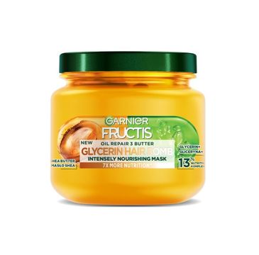 Garnier Fructis Oil Repair 3 Butter Glycerin Hair Bomb odżywcza maska do włosów 320ml