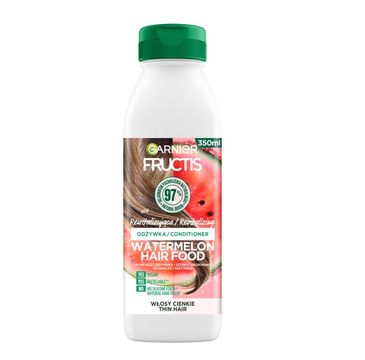 Garnier Fructis Watermelon Hair Food rewitalizująca odżywka do włosów cienkich (350 ml)