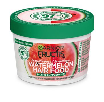 Garnier Fructis Watermelon Hair Food rewitalizująca maska do włosów cienkich 400ml