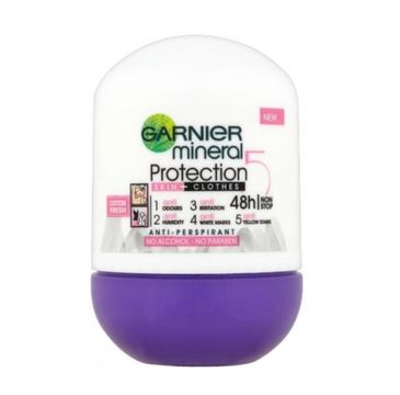 Garnier Mineral Protection 5 Soft Roll On antyperspirant w kulce (50 ml)