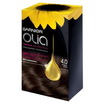 Garnier Olia farba do włosów nr 4.0 Ciemny Brąz (160 ml)