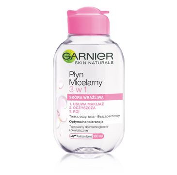 Garnier Skin Naturals płyn micelarny do cery wrażliwej 3w1 (100 ml)