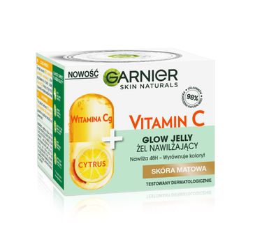 Garnier Skin Naturals Vitamin C żel nawilżający Witamina Cg + Cytrus do skóry matowej (50 ml)