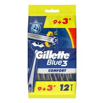 Gillette Blue 3 Comfort jednorazowe maszynki do golenia dla mężczyzn (12 szt.)