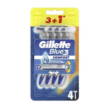 Gillette Blue 3 Comfort jednorazowe maszynki do golenia dla mężczyzn (4 szt.)