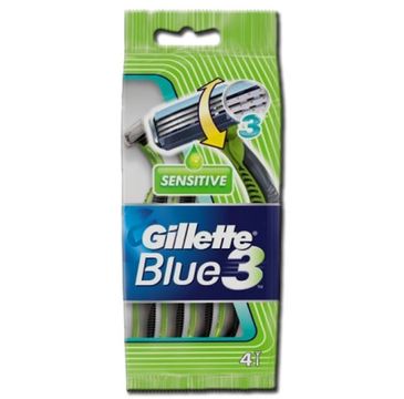 Gillette Blue 3 Sensitive jednorazowe maszynki do golenia 4szt