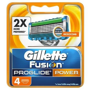 Gillette Fusion Proglide Power wymienne ostrza do maszynki do golenia 4szt