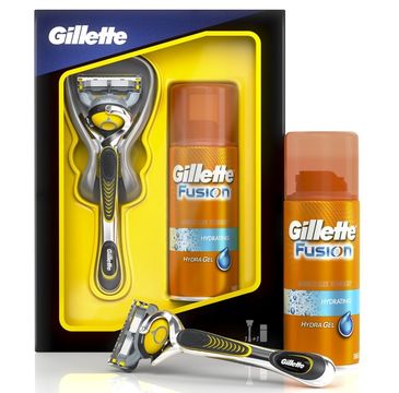 Gillette Fusion Proshield zestaw maszynka do golenia + żel do golenia 75ml