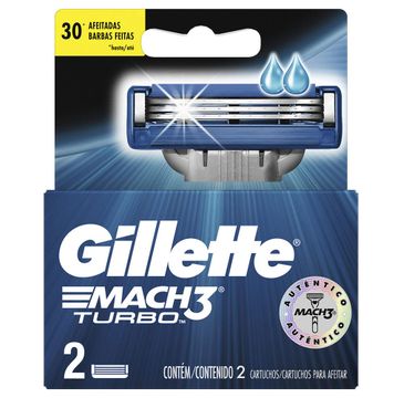Gillette Mach3 Turbo wymienne ostrza do maszynki do golenia 2szt
