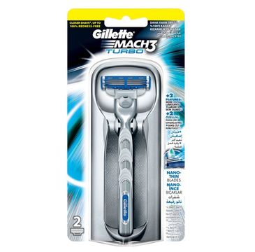 Gillette Mach 3 Turbo maszynka do golenia + wkład 2szt