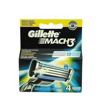 Gillette Mach 3 wymienne ostrza do maszynki do golenia 4szt