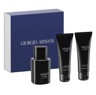 Giorgio Armani Armani Code Pour Homme zestaw woda toaletowa spray 50ml + żel pod prysznic 75ml + balsam po goleniu 75ml