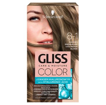 Gliss – Color (krem koloryzujący nr 8-1 Chłodny Średni Blond 1 op.)