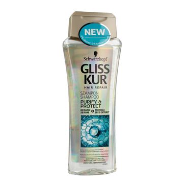 Gliss Kur Purify & Protect szampon do włosów przeciążonych i przetłuszczających 250 ml