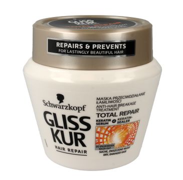 Gliss Kur Total Repair Maska do włosów suchych i zniszczonych 300 ml