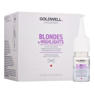 Goldwell Dualsenses Blondes & Highlights Color Lock Serum serum do włosów farbowanych (12x18 ml)