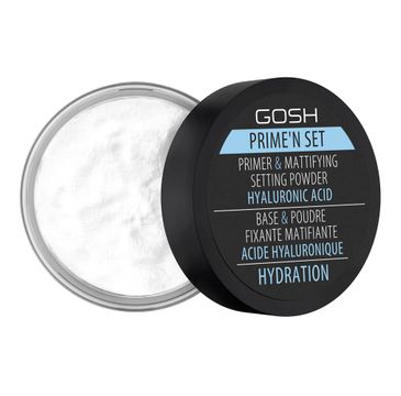 Gosh Prime'n Set Powder utrwalająco-matujący puder/baza 3w1 z kwasem hialuronowym 003 Hydration (7 g)