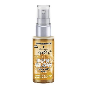 Got2B Go'N'Glow Hair & Body Spray koloryzujący do włosów i ciała z brokatem Gold 50ml