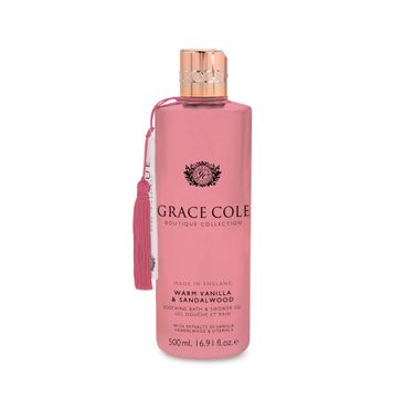 Grace Cole Boutique Bath & Shower Gel żel do kąpieli i pod prysznic Warm Vanilla & Sandalwood 500ml